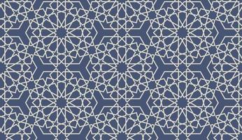 Arabic style of geometric tiles seamless pattern vector