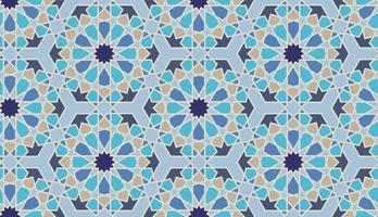 Colorful blue tiles, abstract geometric pattern vector