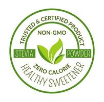 Trusted and certified product non gmo label vector