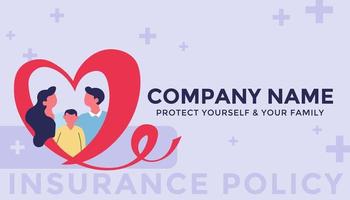 Company name, protect your family and yourself vector