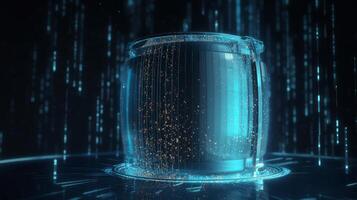 Big data concept Digital data flow Transferring high quality image photo