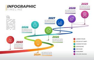 Timeline Infographic Template vector