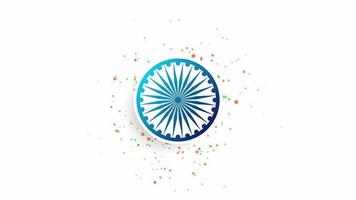 15e août, Indien Constitution avec tricolore video
