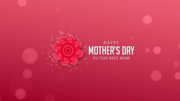 Celebration greeting background of Mothers day video