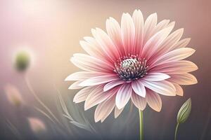 Cute pale pink flower floral background. photo