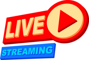 vivere streaming marchio nel isometrico stile png
