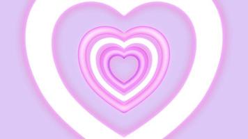 aesthetics dreamy cute heart on pastel purple background video