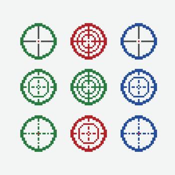 scoop sign with different style in pixel art style vector