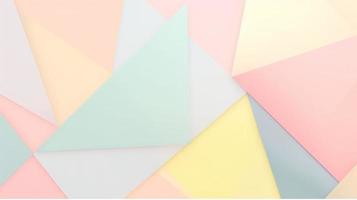 abstract paper background in pastel colors, geometric paper design, vector illustration photo