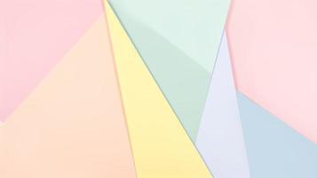 abstract paper background in pastel colors, geometric paper design, vector illustration photo