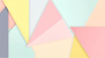 abstract paper background in pastel colors, geometric paper design, vector illustration photo