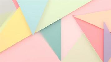 abstract paper background in pastel colors, geometric paper design, vector illustration photo