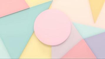 abstract paper background in pastel colors, geometric paper design, vector illustration photo