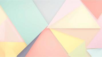 abstract paper background in pastel colors, geometric paper design, vector illustration photo