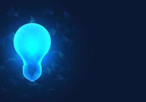 Background technology light bulb means coming up with creative ideas, starting a new business, or solving work problems that arise to get through a crisis, using a light bulb as a symbol. vector