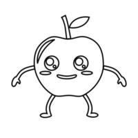 manzana, continuo línea, línea Arte estilo, minimalista, vector ilustración para camiseta, gráfico diseño para eslogan, social medios de comunicación.