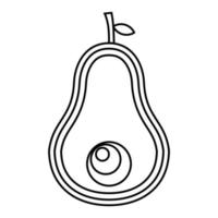 Avocado, continuous line, line art style, minimalist, vector illustration for t-shirt, graphic design for slogan, social media.