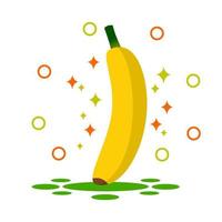 Vector graphic illustration of banana. Perfect for fruit-based products like juice, etc.