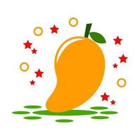 mango cute cartoon vector illustration