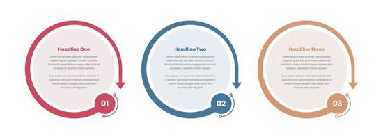 mínimo infografía negocio pasos presentación en oval y resumen flecha forma vector