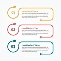 Business infographic template with circular arrow shape for data presentation vector