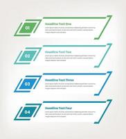 proceso presentación infografía modelo con resumen formas vector