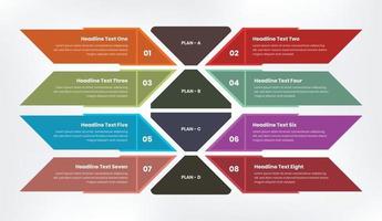 Business plan presentation infographic template design vector