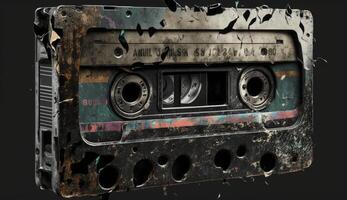Old cassette tape. . photo