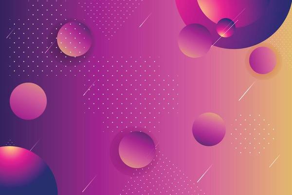 Colorful abstract background with Memphis elements
