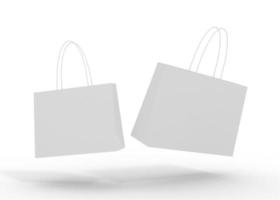 3D Rendering Realistic Shopping Bag for branding and corporate photo