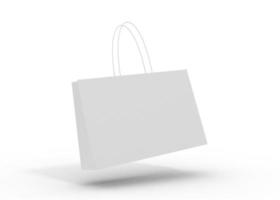 3D Rendering Realistic Shopping Bag for branding and corporate photo