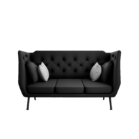 minimalist modern sofa on transparent background , png