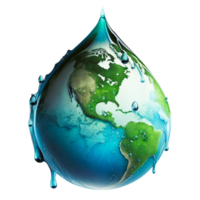 water drop earth ecology conceptt png