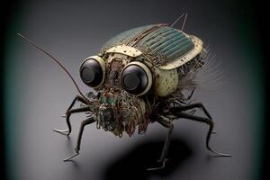 close up of a bug with big eyes. . photo