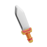 game equipment sword illustration 3d png