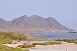 Scenic view of the shore photo