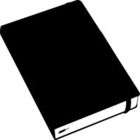 Vector silhouette of Book on white background