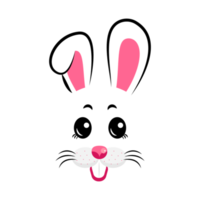 cartoon bunny masks with ears png