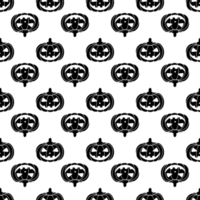 Halloween pumpkins pattern png