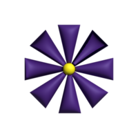 3d fleur isolé png