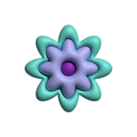 3d fleur isolé png