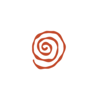 espiral ilustración en garabatear estilo png