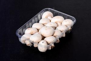 A box of mushrooms photo