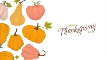 Thanksgiving banner. American holiday. Congratulation web or mailing list vector