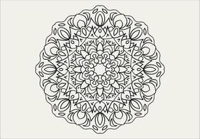 mandala digital Arte modelo. Arte en el pared. colorante libro cordón modelo el tatuaje. diseño para un fondo de pantalla pintar camisa y loseta pegatina diseño, decorativo circulo ornamento en étnico oriental estilo vector