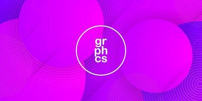 Circle abstract bright purple with lines gradient background. simple pattern for display product ad website template wallpaper poster. Eps10 vector