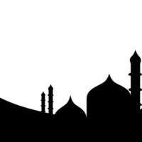 Mosque Silhouette Islamic Ornament vector