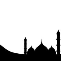 Mosque Silhouette Islamic Ornament vector