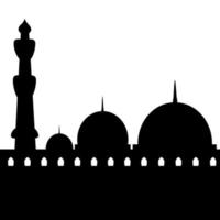 Mosque Silhouette Islamic Ornament vector