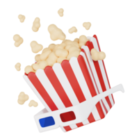 Popcorn 3d Müll Essen Symbol png